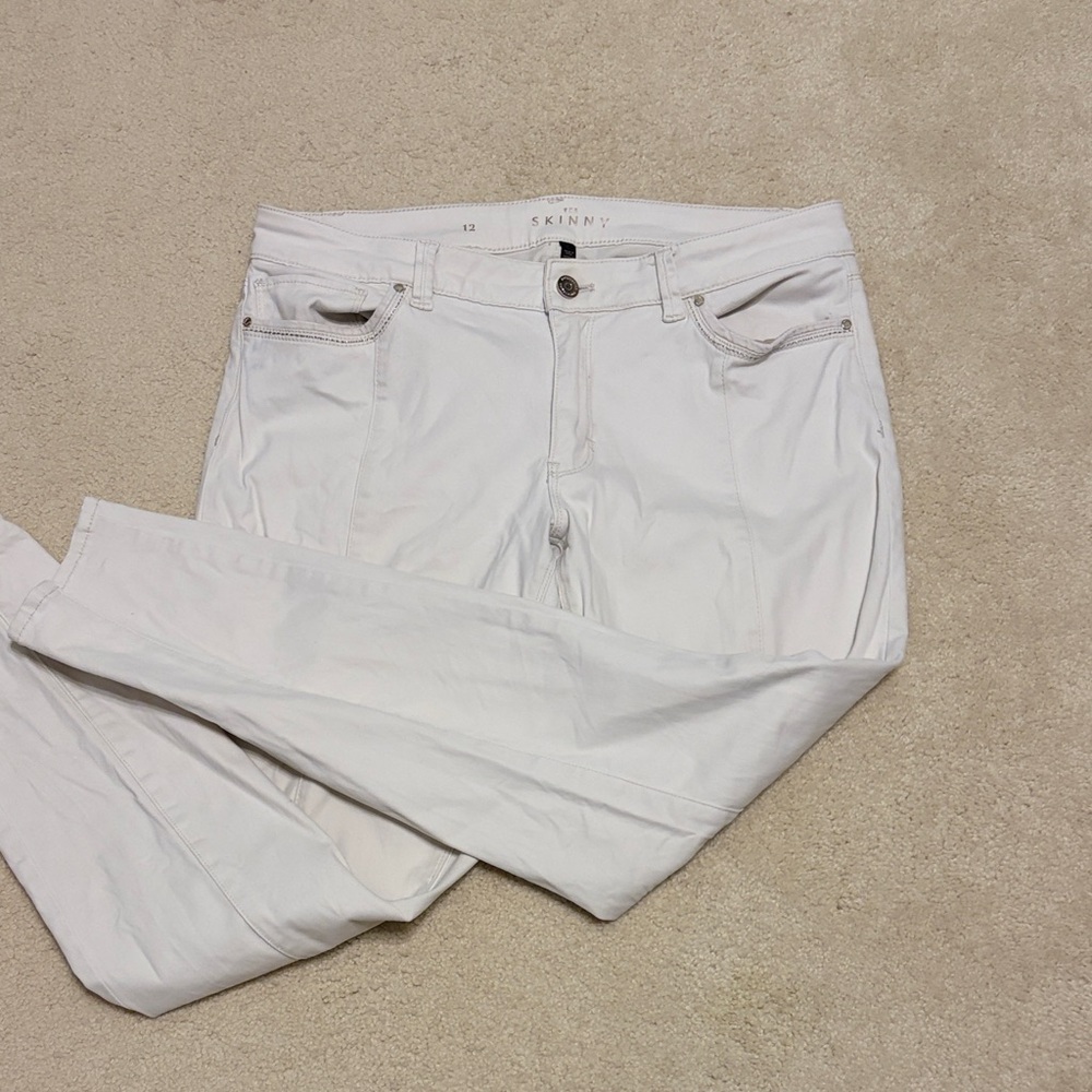 White House Black Market White Skinny Jeans - Women